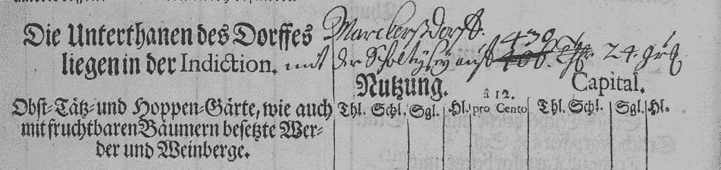 Das Karolinische Kataster Bild1